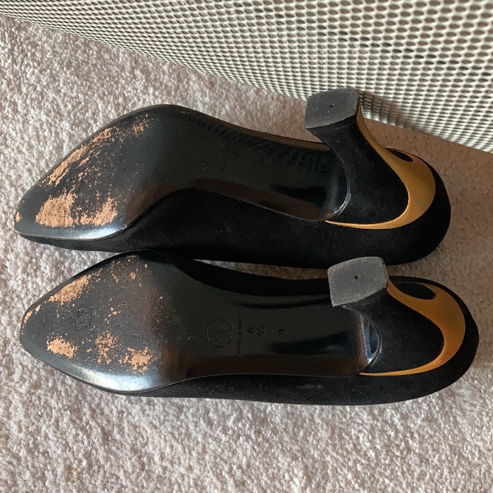 St John black suede heels made in Italy - Picture 4 of 6